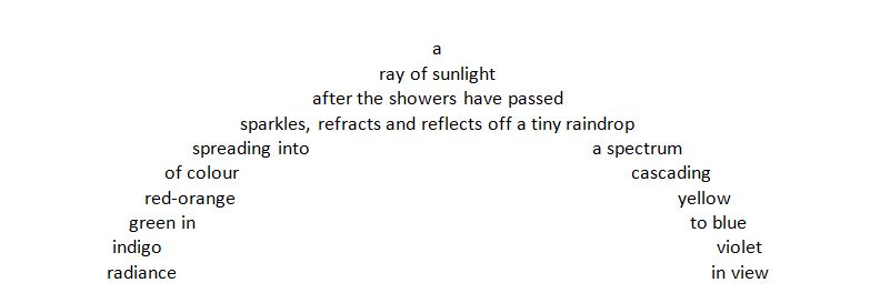 Rainbow (Shape Poem) by Celia Berrell | Australian Children’s Poetry