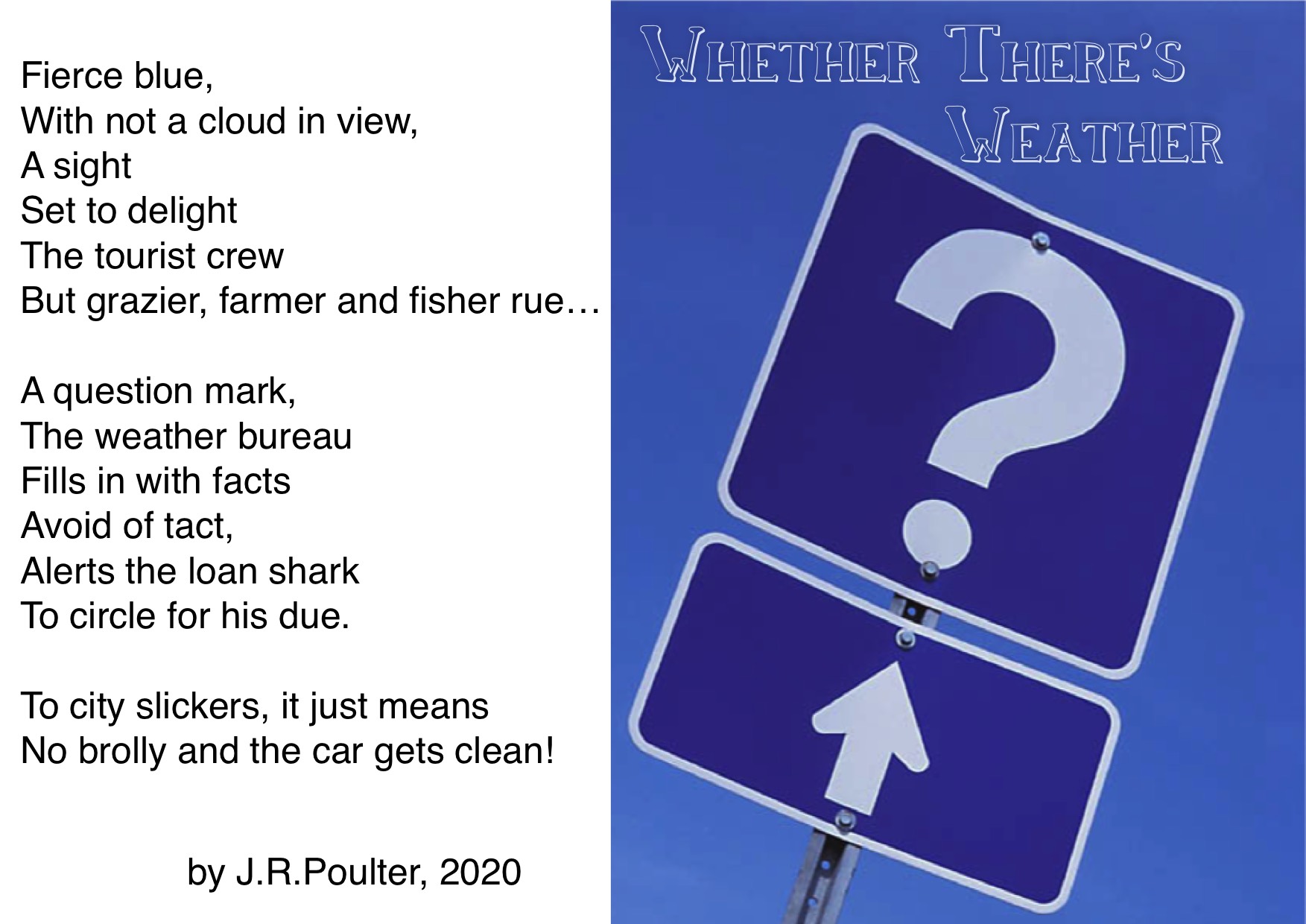“Whether There’s Weather” by J.R. Poulter | Australian Children’s Poetry